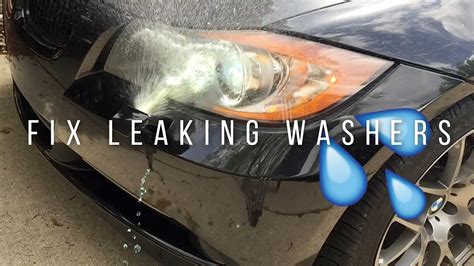 BMW How To Fix Leaking Headlight Washers YouTube