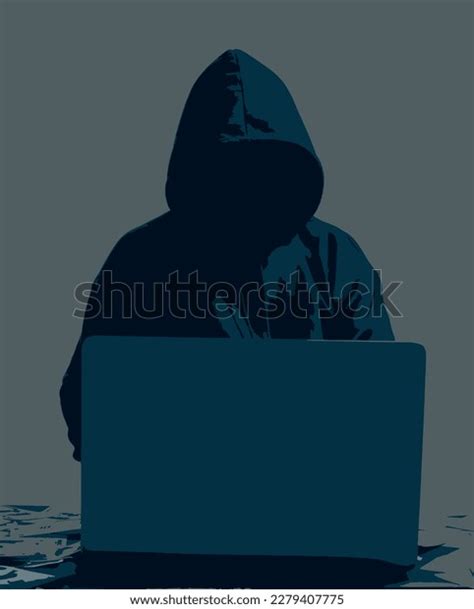 Hacker Wearing Black Hoodie They Stealing Stock Vector (Royalty Free) 2279407775 | Shutterstock