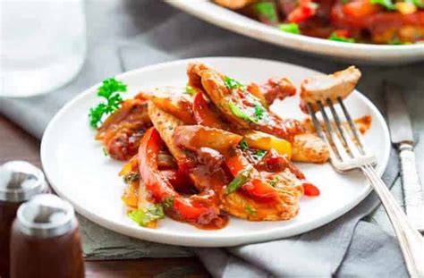 Escalopes De Dinde Et Poivrons Au Cookeo Plat En Moins De Minutes