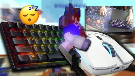 Razer Huntsman Mini Chill Keyboard Mouse Sounds ASMR L Bedwars YouTube