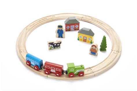 My first wooden train set by bigjigs personalised