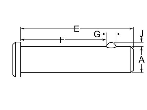 Clevis Pin Cotterless X Low Carbon Steel Zinc Clear