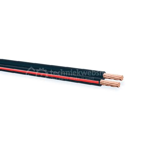 MEDI Kabel Luidsprekerkabel Tweeling LSZ 2x2 5mm2 0 20 Zwart Rood