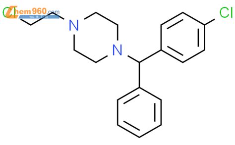 102163 64 41 2 氯乙基 4 4 氯苯基苯基甲基哌嗪化学式、结构式、分子式、mol 960化工网