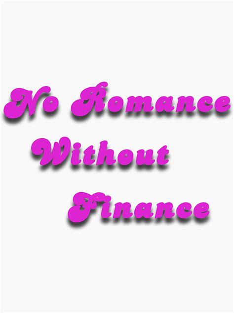 romance  finance sticker  attractivedecoy redbubble