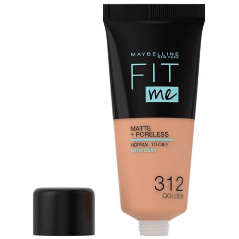 Maybelline Fit Me Matte Poreless Foundation Normal To Oily 30 Ml 312 Golden