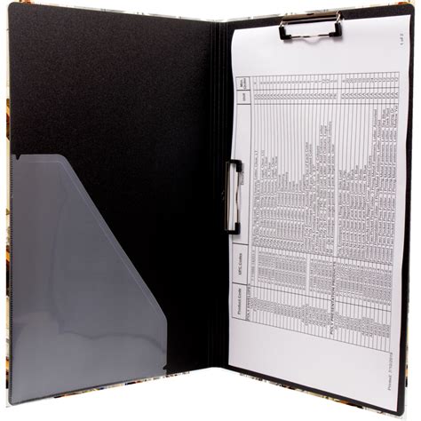 Vlb Duraply® Stay Clean Folding Clipboard 11 X 17 Black Monk Office