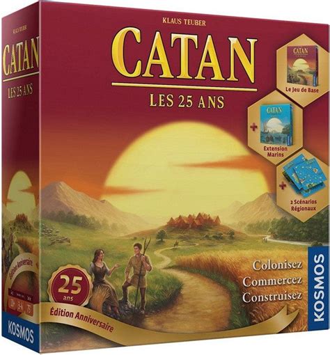 Catan les 25 ans édition anniversaire jeu de société chez Jeux de NIM