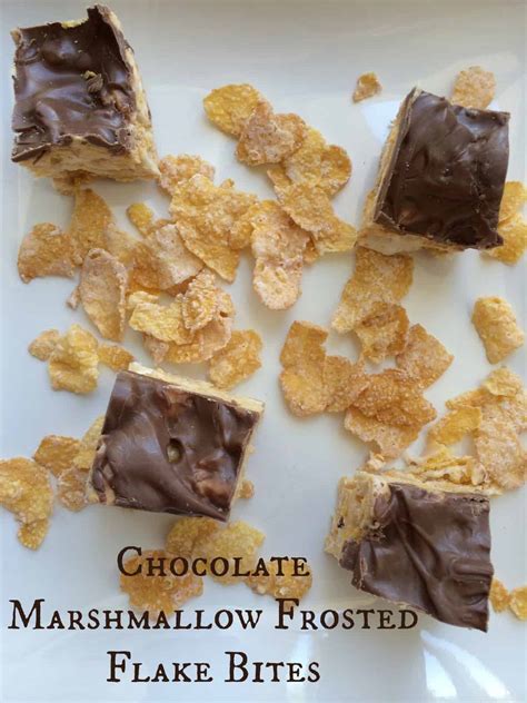 Chocolate Marshmallow Frosted Flakes Bars - A Sparkle of Genius