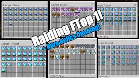 MCPE Eternal Factions Ep 2 Raiding Ftop 1 Rare Relic Opening