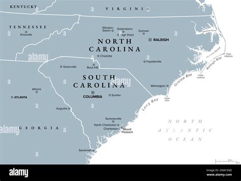 The Carolinas Or Simply Carolina Us States North And South Carolina