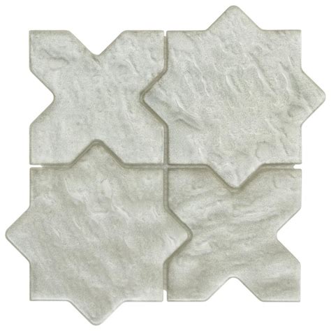 Ivy Hill Tile Karma White 5 27 In X 0 31 In Star Cross Polished Glass