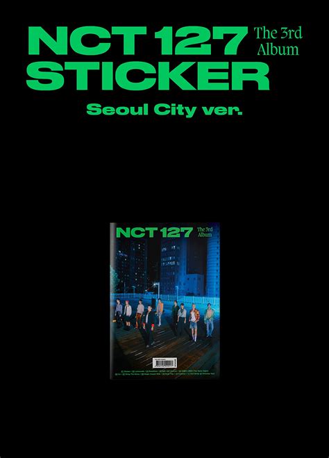 S M NCT 127 Sticker Seoul City Ver Vol 3 Album Extra Photocards