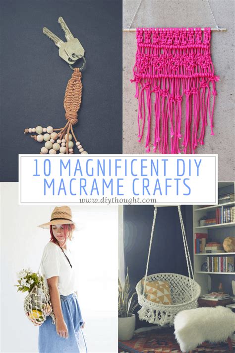 10 Magnificent Diy Macrame Crafts Diy Thought