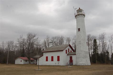 Sturgeon Point Lighthouse Side View Travel The Mitten