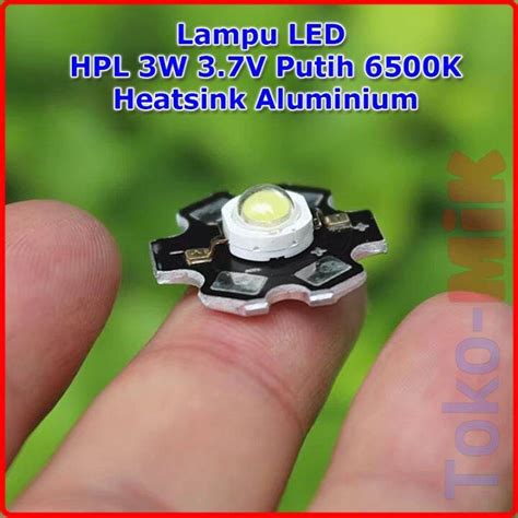 Modul Led Hpl Putih W Mata Led Hpl K Pcb Heatsink Aluminium