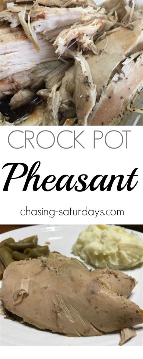 Crock Pot Pheasant | Pheasant recipes, Easy pheasant recipes, Dinner ...