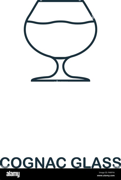 Cognac Glass Icon Outline Style Icon Design Ui Illustration Of