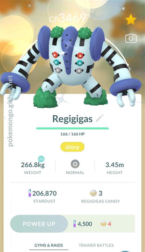 Shiny Regigigas Pokemon Go