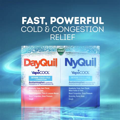 Vicks Dayquil And Nyquil Vapocool Caplets Severe Cold And Flu Relief Over The Counter Medicine 24