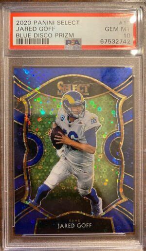 Buy Jared Goff Select Concourse Blue Disco Prizm PSA 10 Online