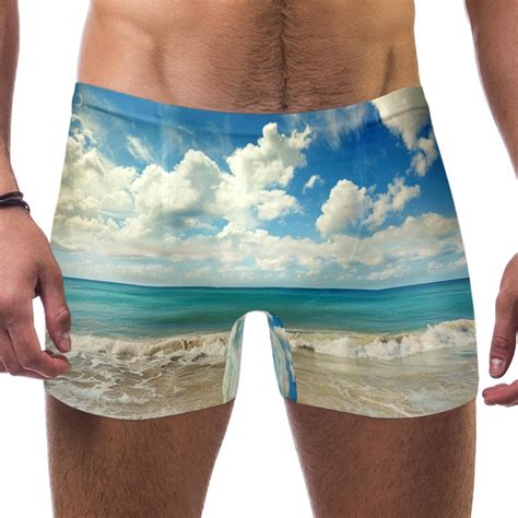 Jammers For Men Swim Briefs For Men Ocean Sea Beach Sky