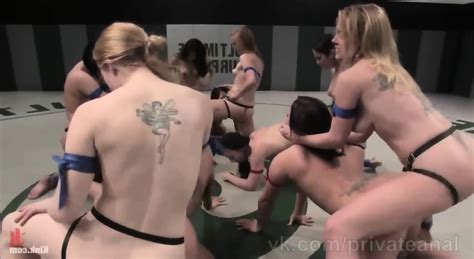 Wrestling Lesbian Team Fight