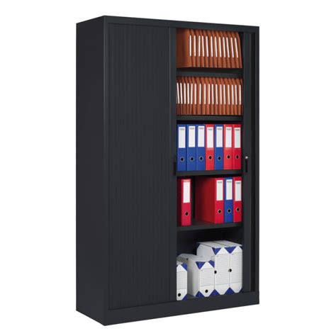 Armoire Haute De Bureau Monobloc Portes Rideaux