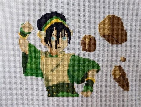 Toph Beifong Avatar The Last Airbender Etsy In 2021 Cross Stitch