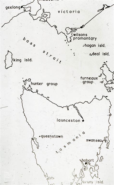 Map Of Bass Strait Islands Tasmania And Wilson S Promonto Flickr