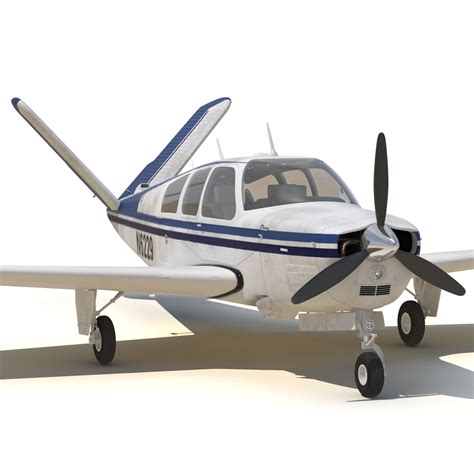 aircraft beechcraft bonanza 3d model