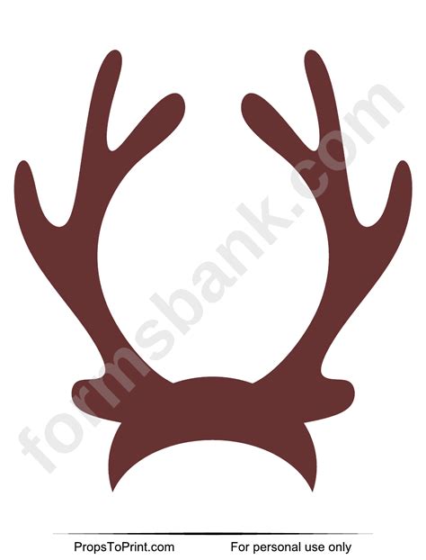 Printable Reindeer Ears