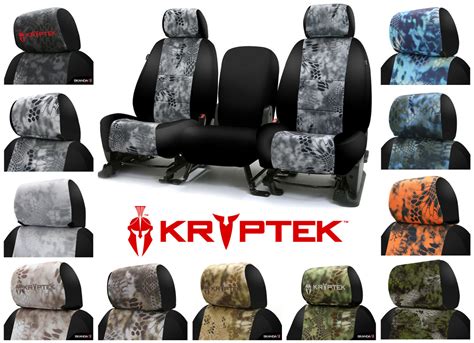 Custom Fit Kryptek Neosupreme Seat Covers W Black Side Coverking Camouflage Camo Ebay