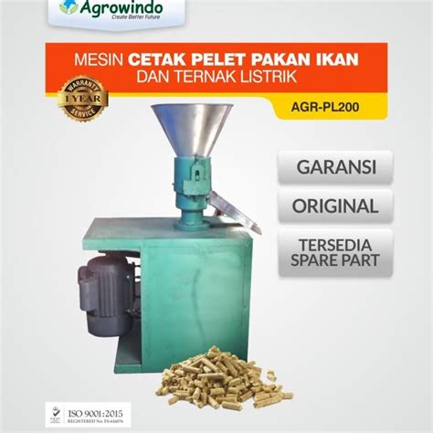 Jual Mesin Cetak Pelet Pakan Ikan Dan Ternak Listrik Agr Pl200