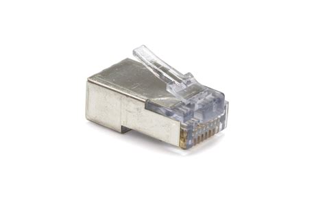 Ez Rj45 Pass Through Rj45 Connectors Cat5e6 Shielded With Internal Ground — 50pcs In Jar Nsi