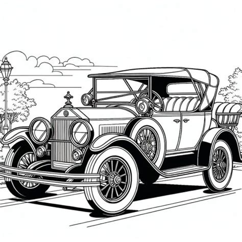 Dessin Gratuit Colorier Et Imprimer Coloriage Voiture Ancienne