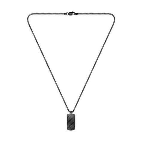 Collier Homme Boss Bijoux Devon 1580577 Acier Noir 3 SUISSES