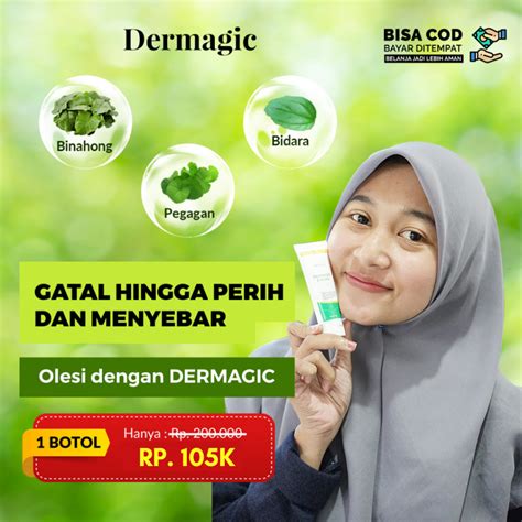 Jual Dermagic Cream Anti Gatal Selangkangan Jamur Kudis Kurap Eksim