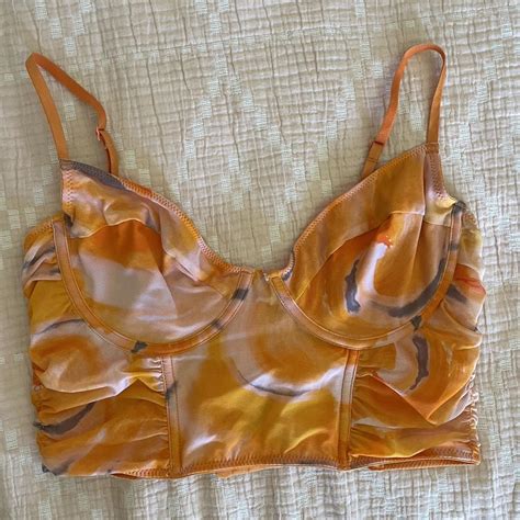 Glassons Orange Corset Top Size 12 🍊 Depop