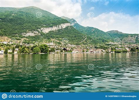 Lago Di Como Lake Como Menaggio High Definition Panorama Royalty Free