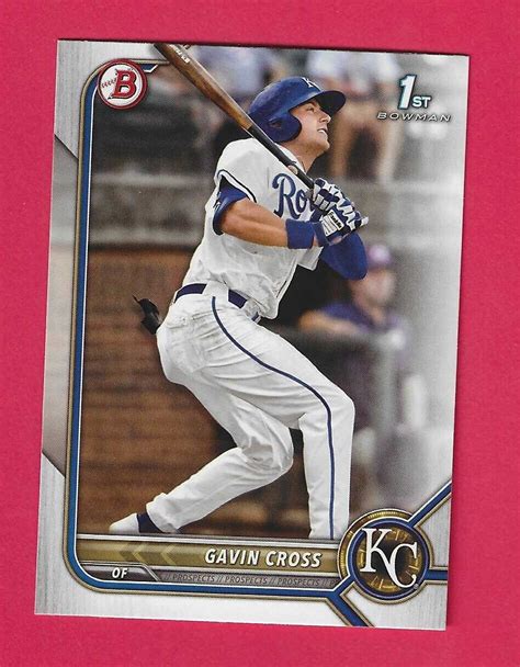 25 Card Lot Of 2022 Bowman Draft 6 Gavin Cross Royals 10 Lots