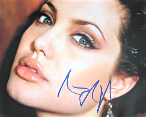 Angelina Jolie Autographed Photo Memorabilia Center