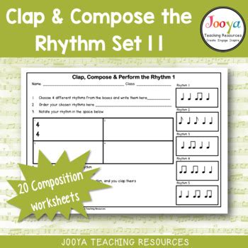 Music Composition Worksheets Set By Jooya Teaching Resources