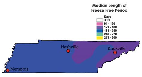 Tennessees Growing Season Tennessee Climate