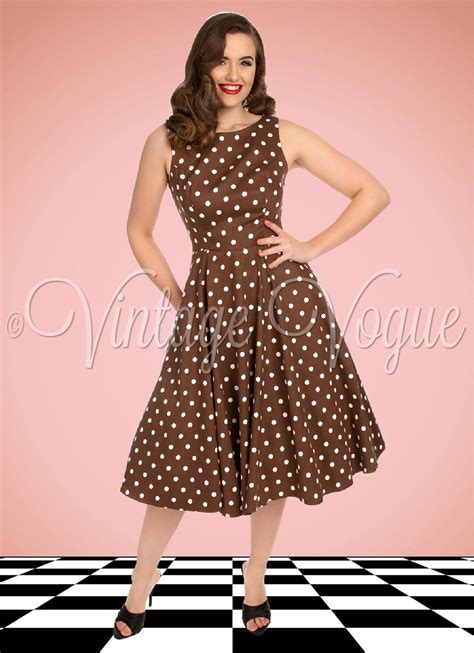 Hearts And Roses 50s Retro Punkte Kleid Cindy Polka Dot Swing Dress