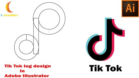 Tik tok logo design in adobe illustrator - YouTube