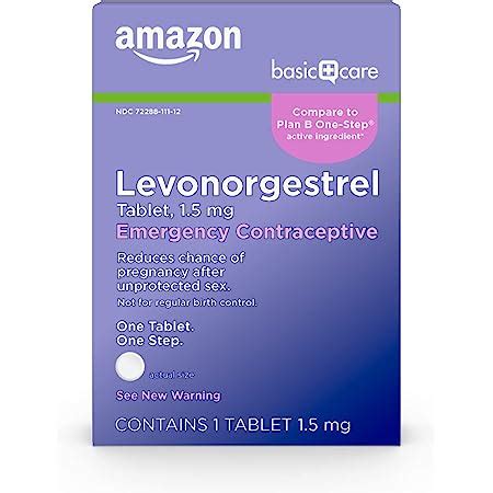 Amazon My Way Emergency Contraceptive 1 Tablet Each 6 Health