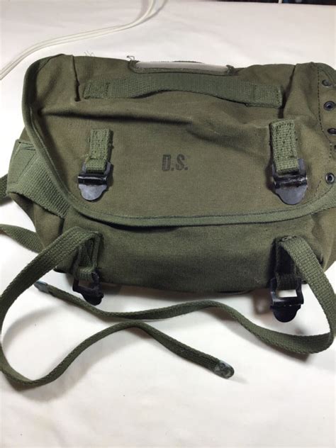 1967 Us Army Usgi M1961 Od Green Canvas Field Pack Butt Pack W Instructions Ebay