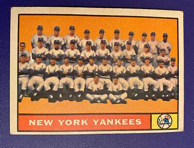 topps   york yankees team card  mmantle rmarisyberra