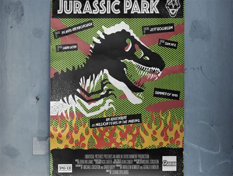 Jurassic Park Movie Poster by Santiago Lopez on Dribbble